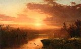 Sunset over Lake George by John Frederick Kensett
